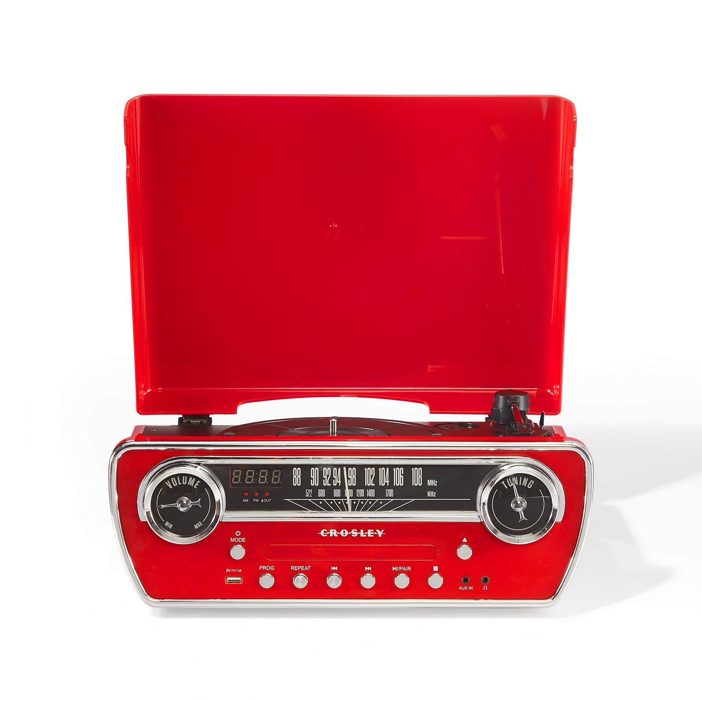 Powel 7-In-1 Vinyl Record Player - Audio Turntables