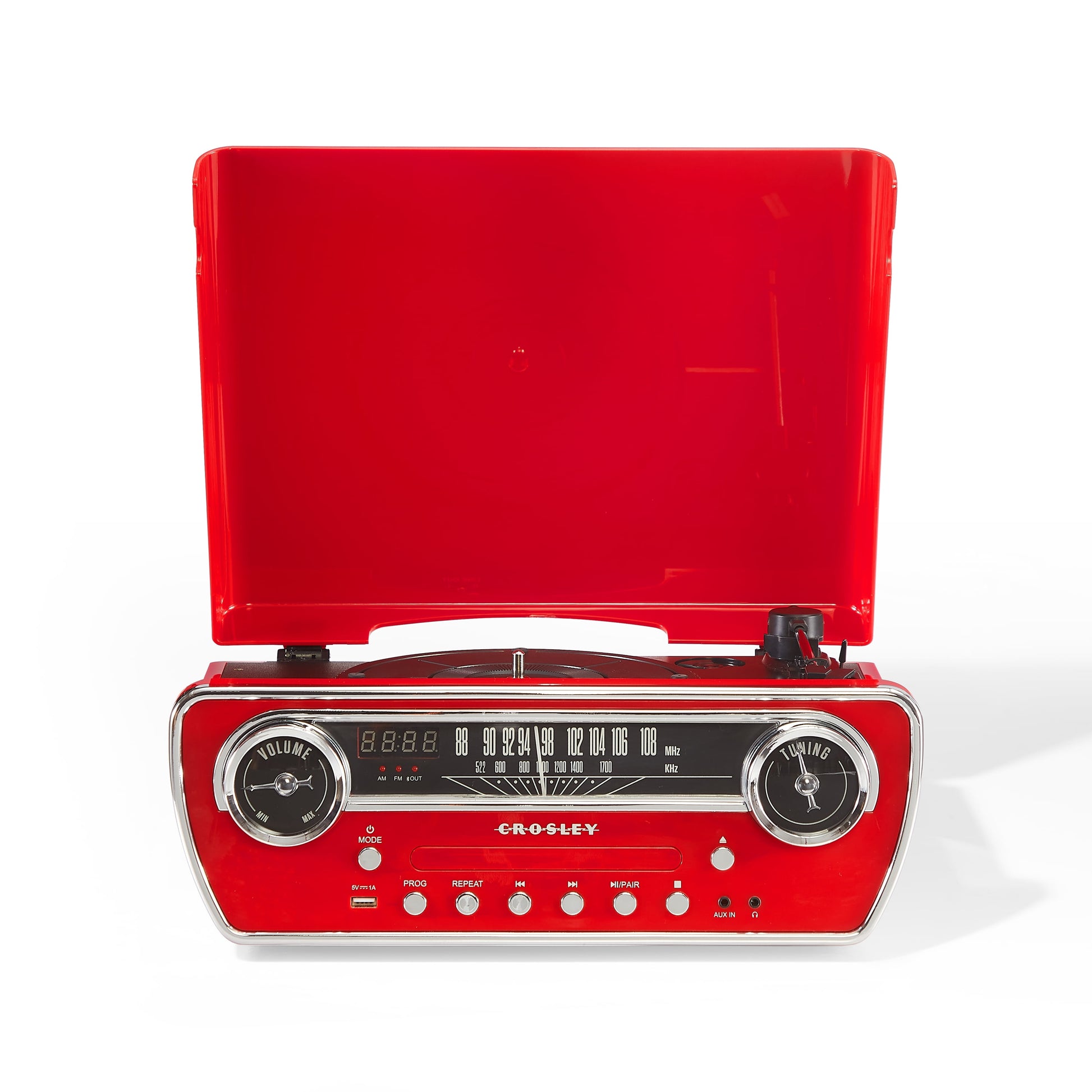 Powel 7-In-1 Vinyl Record Player - Audio Turntables