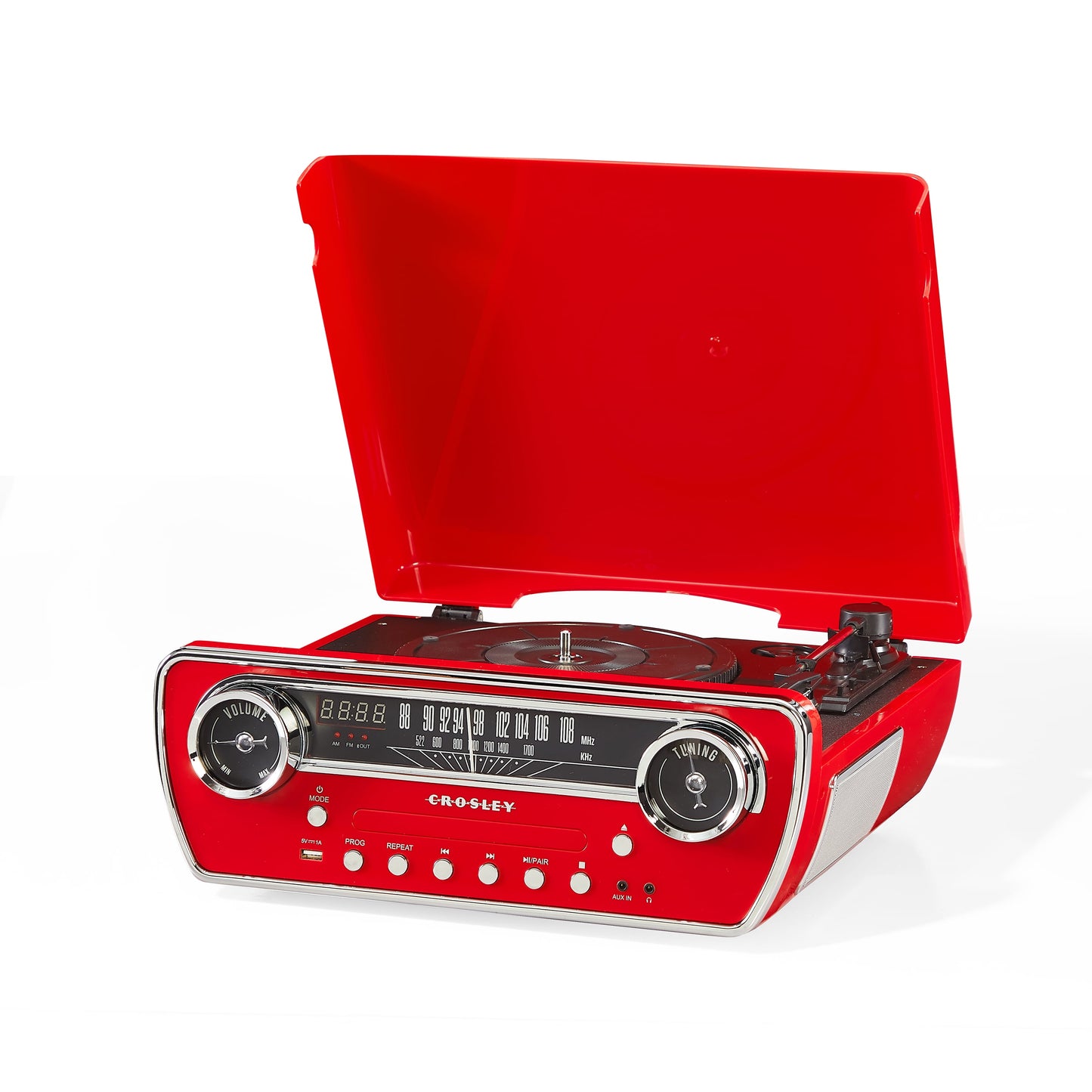 Powel 7-In-1 Vinyl Record Player - Audio Turntables