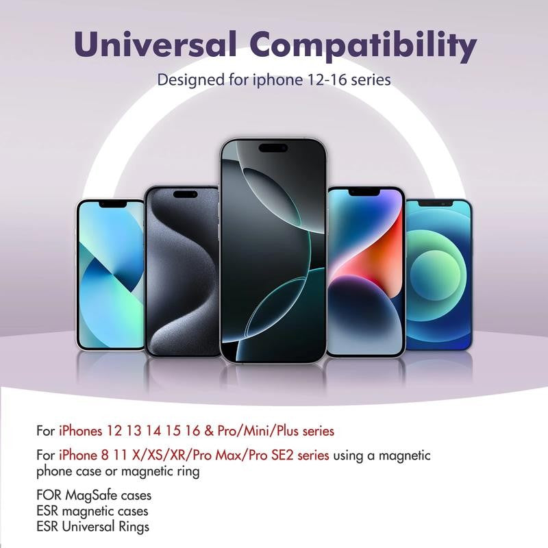 Wireless Power Bank, 10000Mah Fast Charging, with LED Power Display, 2 in 1 Port