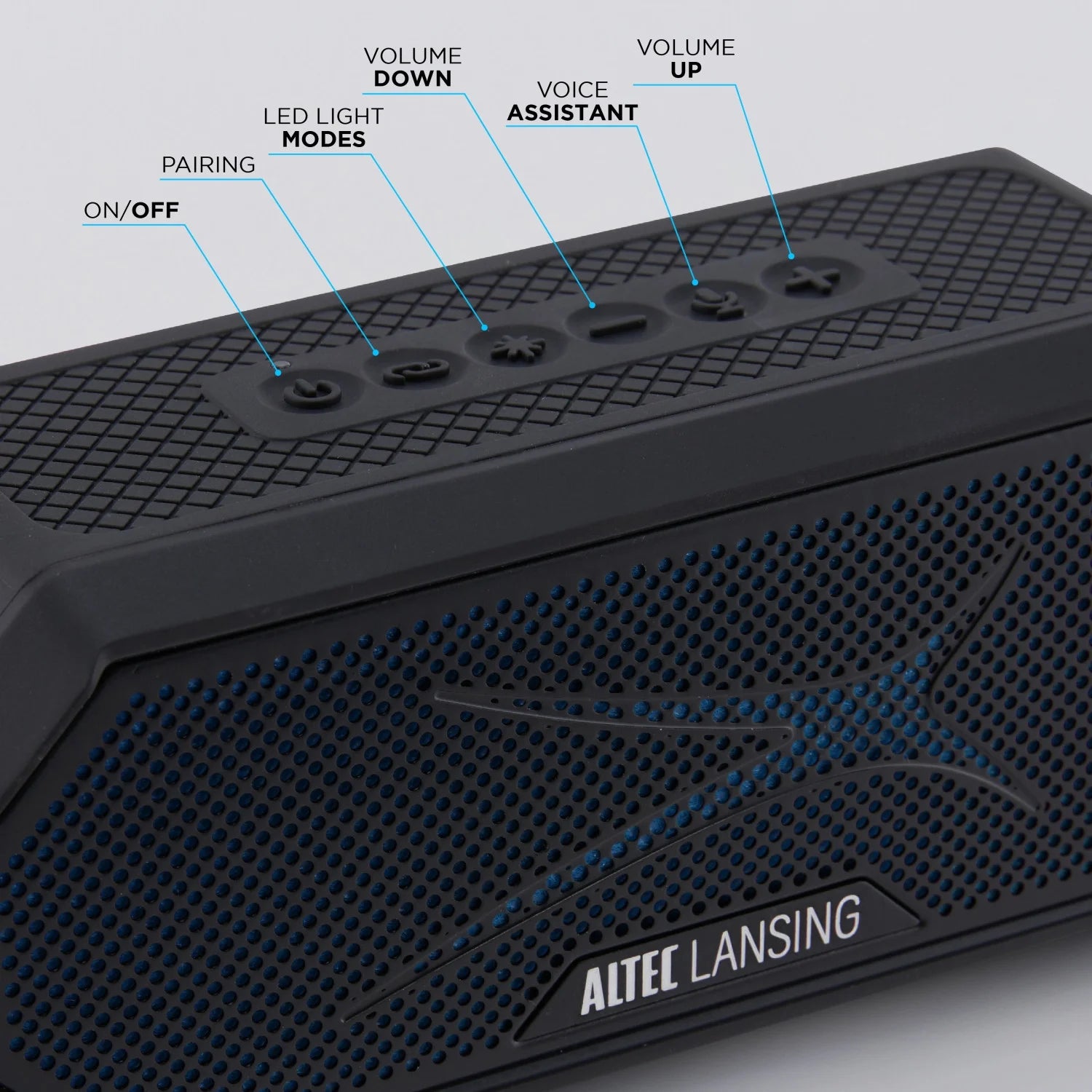 Hydrajolt 2.0 Everythingproof Bluetooth Speaker, Waterproof IP67, 16H Playtime, LED Lights, USB-C Quick Charge, Power Bank, 100Ft Wireless Range, Built-In Magnet & Carabiner