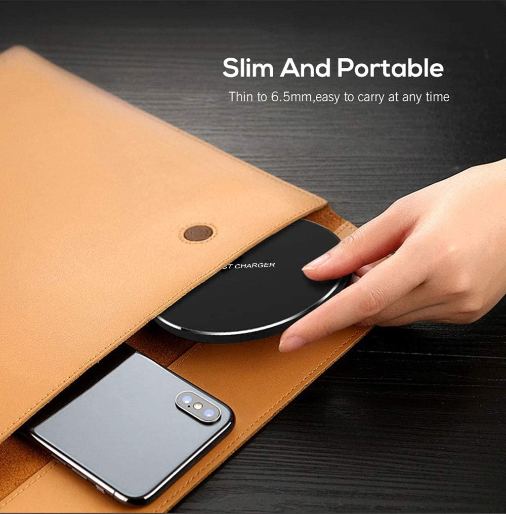 Fast Wireless Charger,20W Max Wireless Charging Pad Compatible with Iphone 17/17 Pro/16/15/14/13/12/Se/Xs Max/Xr,Airpods; Wireless Charge Mat for Samsung Galaxy S25/S24/Note,Pixel/Lg