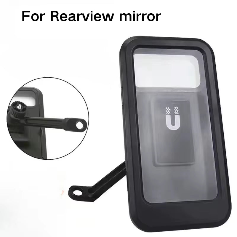 Waterproof Mobile Phone Holder for Motorcycle Bike Magnetic Cycling Phone Bag GPS 360° Swivel Adjustable Stand Phone Accessories