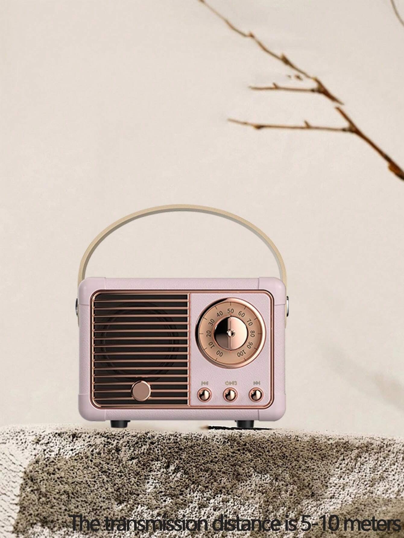 1Pc Vintage Portable Speaker