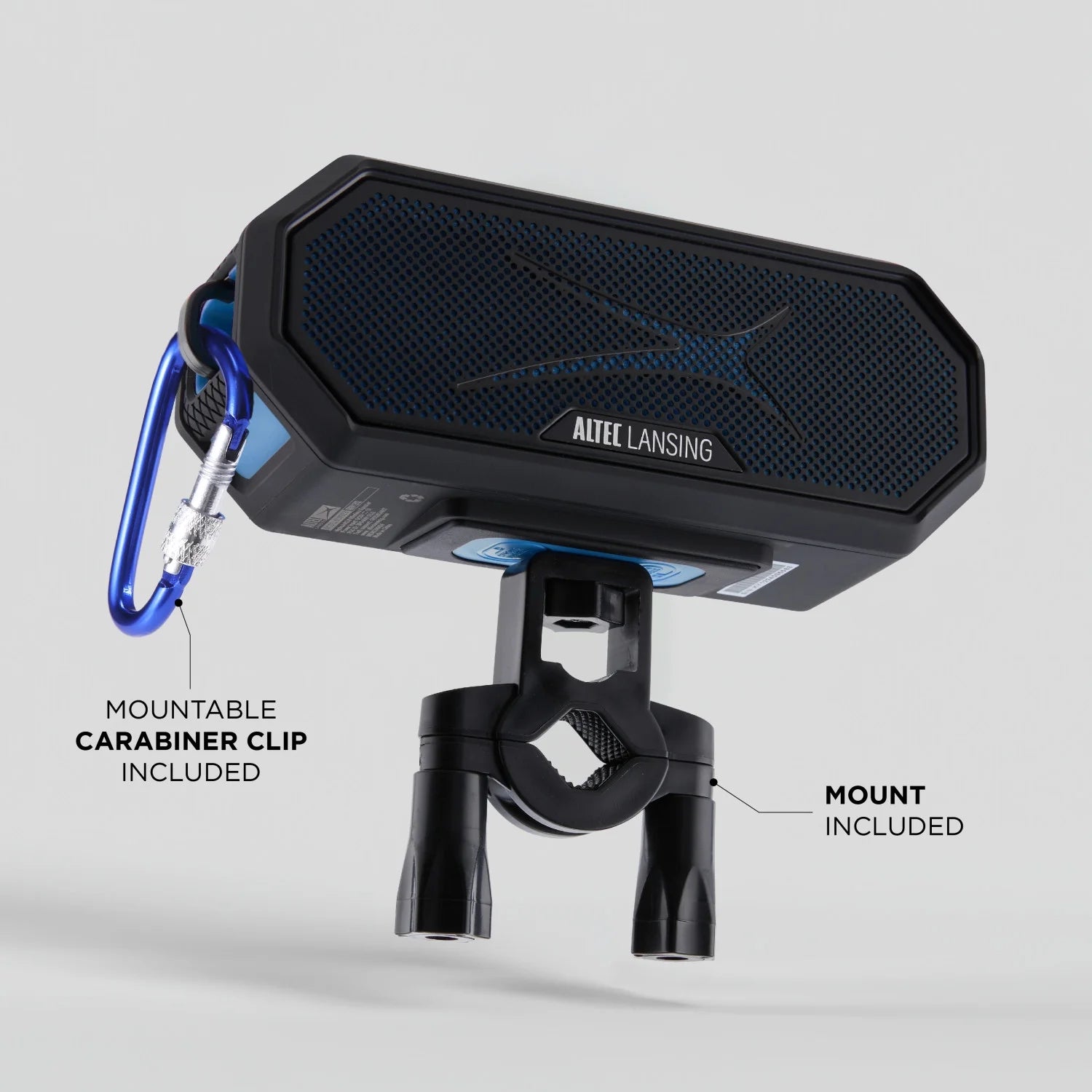 Hydrajolt 2.0 Everythingproof Bluetooth Speaker, Waterproof IP67, 16H Playtime, LED Lights, USB-C Quick Charge, Power Bank, 100Ft Wireless Range, Built-In Magnet & Carabiner