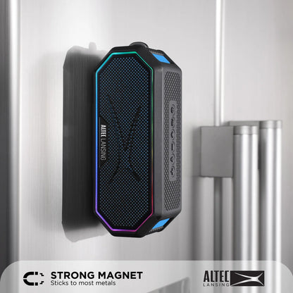 Hydrajolt 2.0 Everythingproof Bluetooth Speaker, Waterproof IP67, 16H Playtime, LED Lights, USB-C Quick Charge, Power Bank, 100Ft Wireless Range, Built-In Magnet & Carabiner